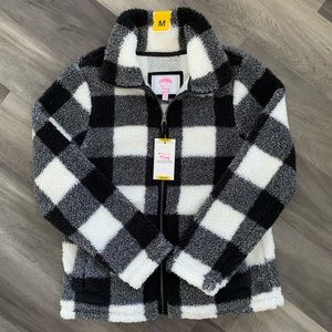 Women’s Buffalo Check Sherpa Fleece - Sz Medium